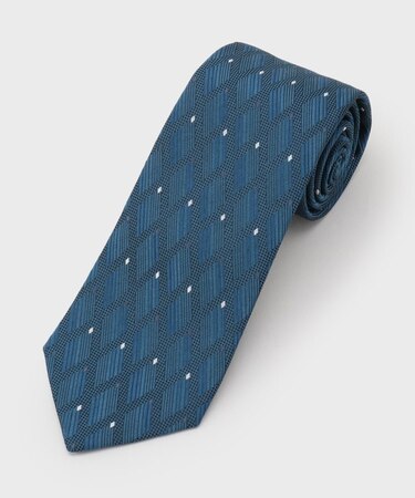 【縁起の良いネクタイ】PNJ 菱紋ネクタイ