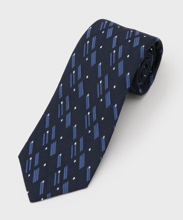 【縁起の良いネクタイ】PNJ 菱紋ネクタイ