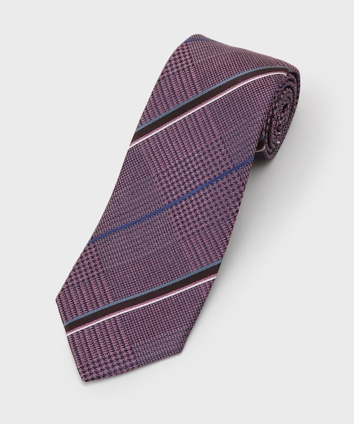 【縁起の良いネクタイ】PNJ番千鳥グレンプレイドネクタイ