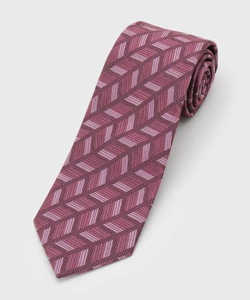 【縁起の良いネクタイ】PNJ矢羽根ストライプネクタイ