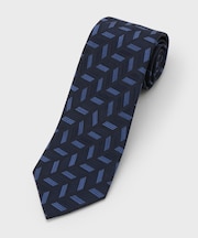 【縁起の良いネクタイ】PNJ矢羽根ストライプネクタイ