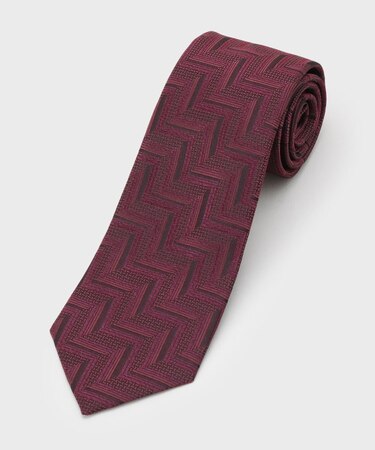 フィラメントシルク 網代文様シャドーストライプネクタイ