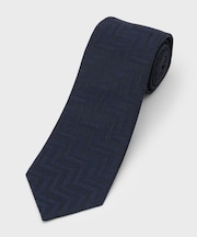 フィラメントシルク 網代文様シャドーストライプネクタイ