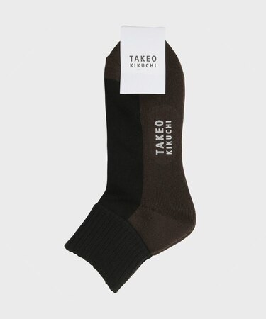 カラーブロック　ショートソックス