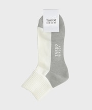 カラーブロック　ショートソックス