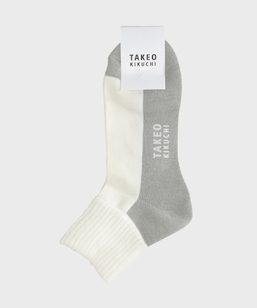 カラーブロック　ショートソックス