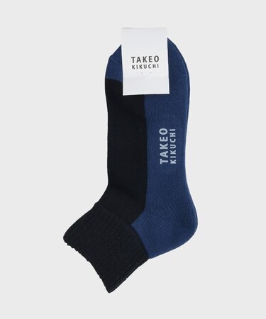 カラーブロック　ショートソックス