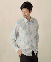 カカオ柄プリントシャツ