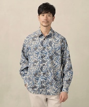 カカオ柄プリントシャツ