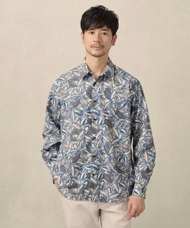 カカオ柄プリントシャツ