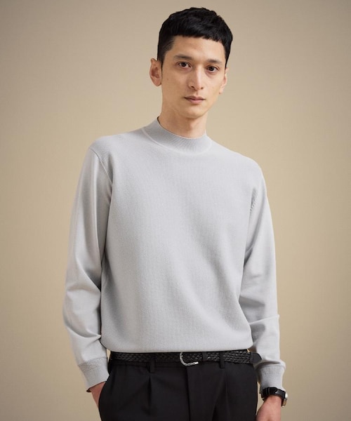 モックネック 鹿の子 ニット プルオーバー｜タケオキクチの通販｜&mall