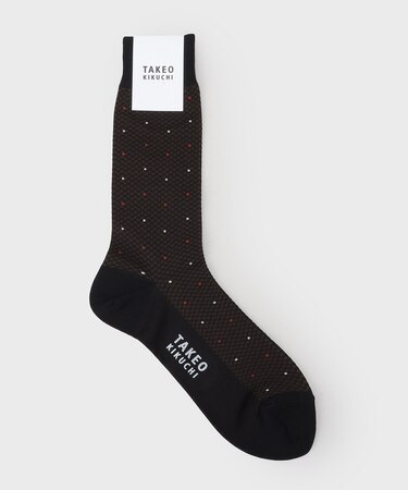 番千鳥ドットドレスソックス