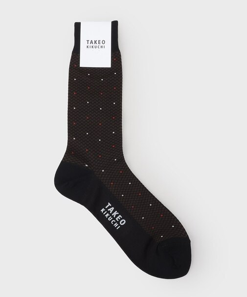 番千鳥ドットドレスソックス