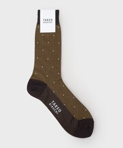 へリンボン小花ドレスソックス