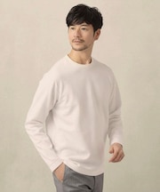 【尾州ファブリック】ジャガードカットソー