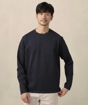 【尾州ファブリック】ジャガードカットソー