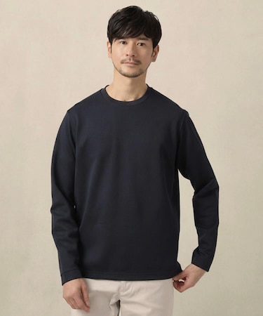 【尾州ファブリック】ジャガードカットソー