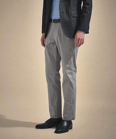 【ON/OFF兼用】サイドゴアウエスト オールシーズン ストレートパンツ