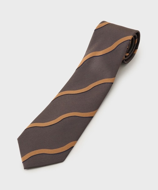 【縁起の良いネクタイ】PNJ 立湧紋ネクタイ