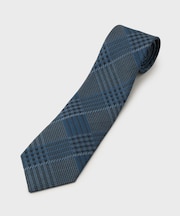 エリシルク グレンプレイドネクタイ