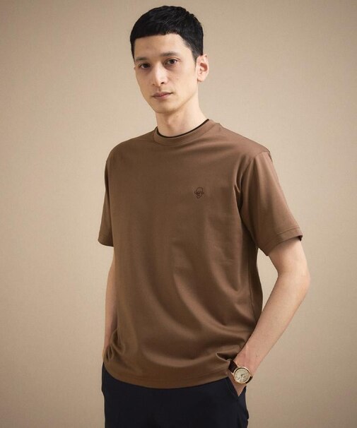 ワンストローク刺繍 半袖 Tシャツ