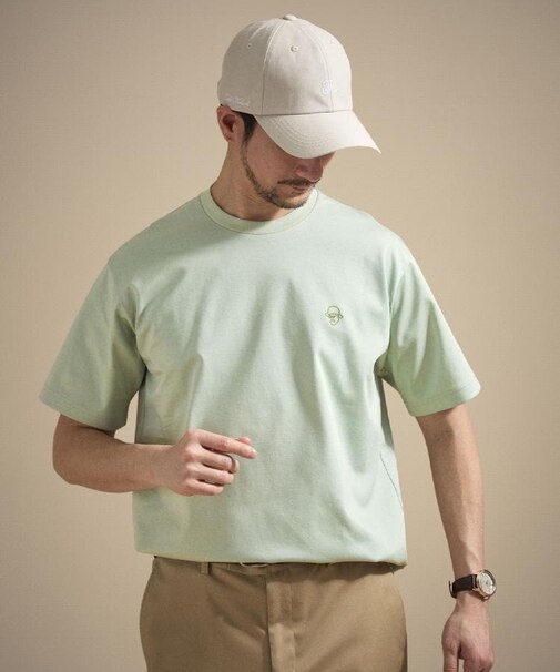 ワンストローク刺繍 半袖 Tシャツ