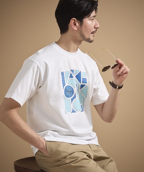 ロゴグラフィック プリントTシャツ