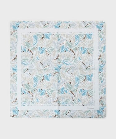 カカオ柄プリントハンカチ