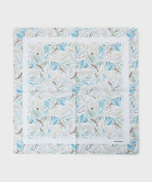 カカオ柄プリントハンカチ