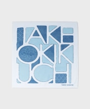 タイル柄プリントフォンカチ