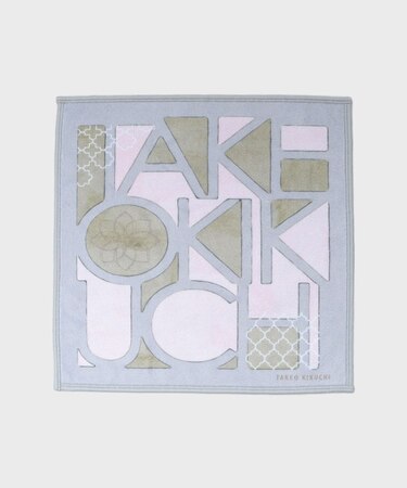 タイル柄プリントフォンカチ