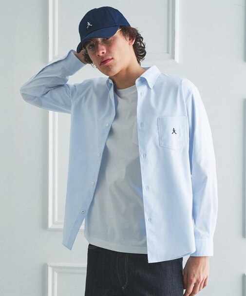 【BOWLER HAT LABEL】ボーラーハットウォーカー刺繍 ボタンダウンシャツ