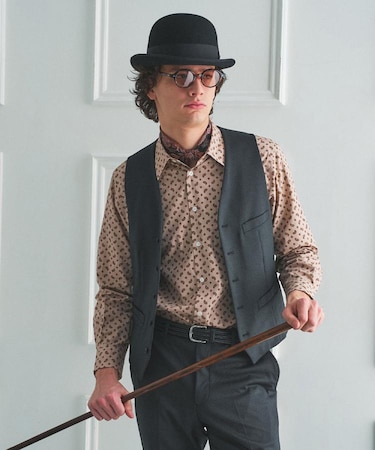 【BOWLER HAT LABEL】ピンヘッドジャージ べスト