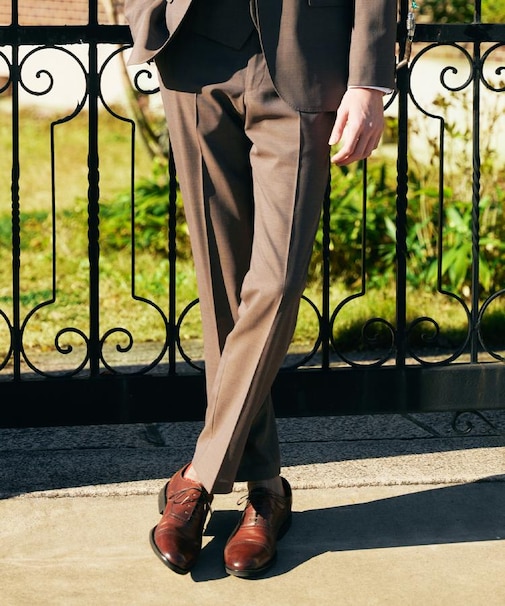 【BOWLER HAT LABEL】TWトロピカルシャンブレー JAZZスラックス