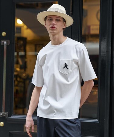 【BOWLER HAT LABEL】アイスクリアコットンボーラーハットウォーカー 半袖ポケT