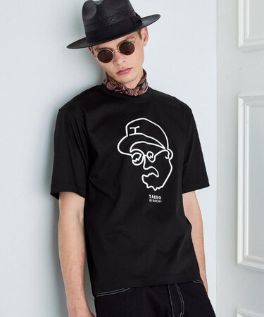 【BOWLER HAT LABEL】アイスクリアコットン ワンストローク 半袖Tシャツ