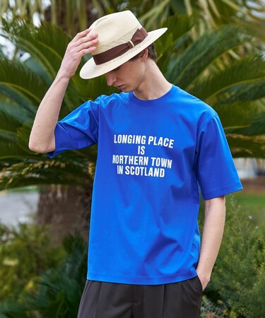 【BOWLER HAT LABEL】アイスクリアコットン バッククロスピストル 半袖Tシャツ