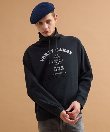 カレッジ風オフタートルジャージ