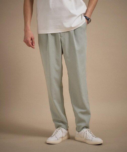 リネンライクカルゼイージーパンツ