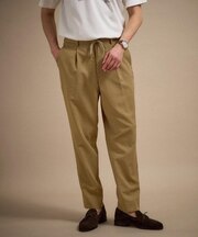 リネンライクカルゼイージーパンツ