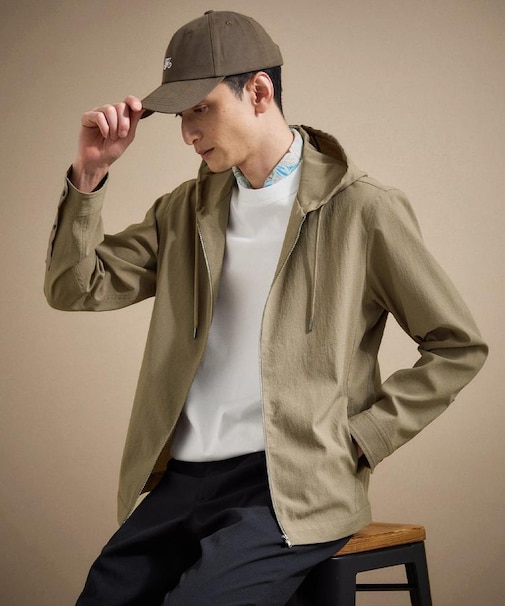 【撥水・洗える・シワになりにくい】 リランチェ（R） フードブルゾン