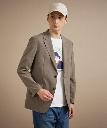 【通気性】トリコットサッカー ジャケット