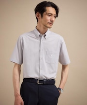 【接触冷感】 ジャージストライプ シャツ