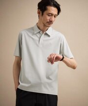 【接触冷感】アイスクリアコットン ワンポイント ポロシャツ