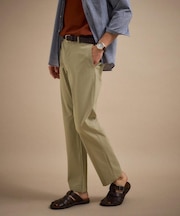 【接触冷感/吸汗速乾】サイドゴアウエスト ストレートパンツ