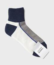 カラーブロックショートソックス