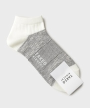 異素材切り替えショートソックス