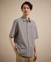 ワンポイント 半袖ギンガムチェックシャツ