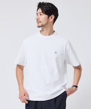 【汗染み軽減】フェイクレイヤー ワンポイント プルオーバー