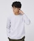 2重編みガーター ボーダー 長袖 Tシャツ